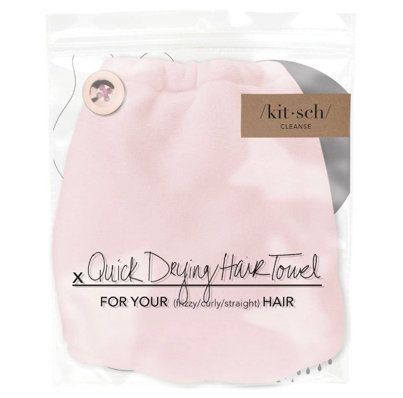 Microfiber Hair Towel - Blush