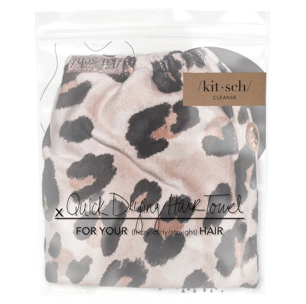 Microfiber Hair Towel - Leopard